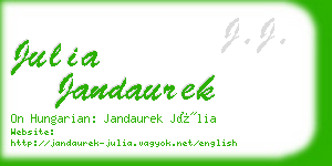 julia jandaurek business card